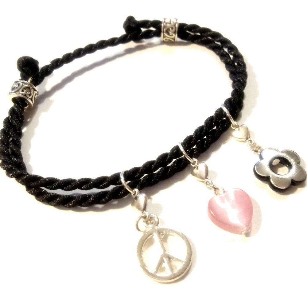 Peace Love And Nature Boho Wrap Bracelet